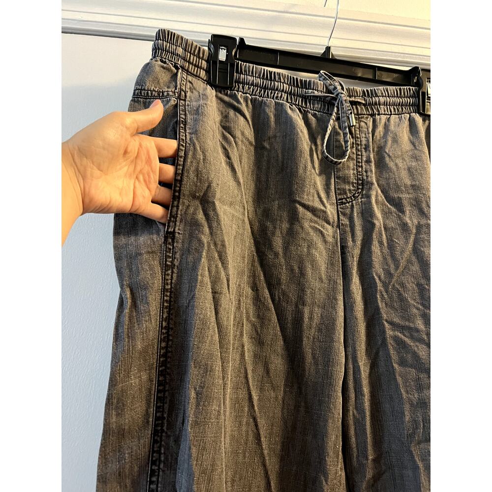 Eileen Fisher Organic Cotton blend Pull On Jogger Pants Gray Size L - Picture 3 of 6